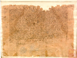 Ejemplo de manuscrito con dificultad especial por mala conservación y líneas muy largas y apretadas