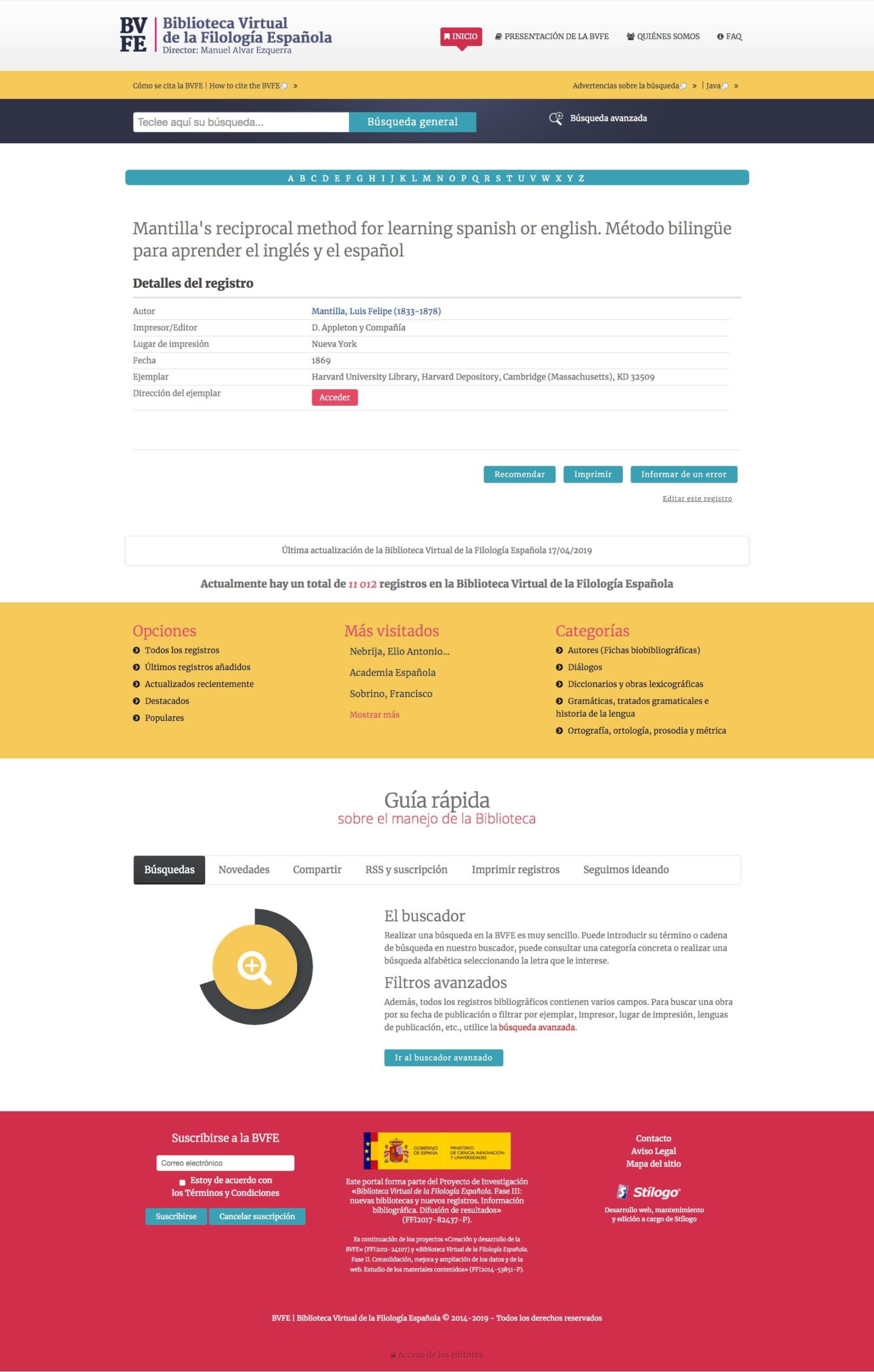 Biblioteca Virtual de la Filología Española