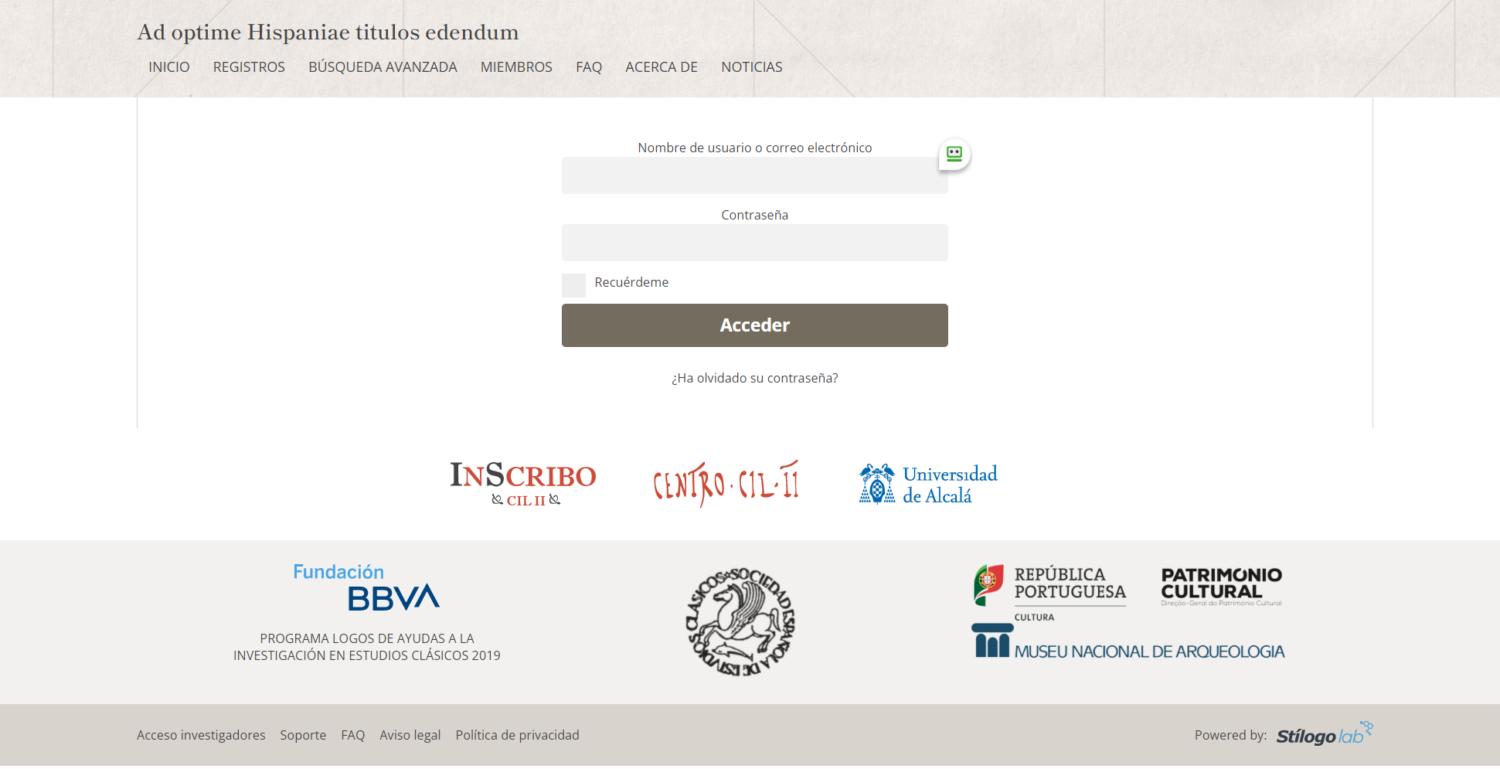 Ad optime Hispaniae titulos edendum