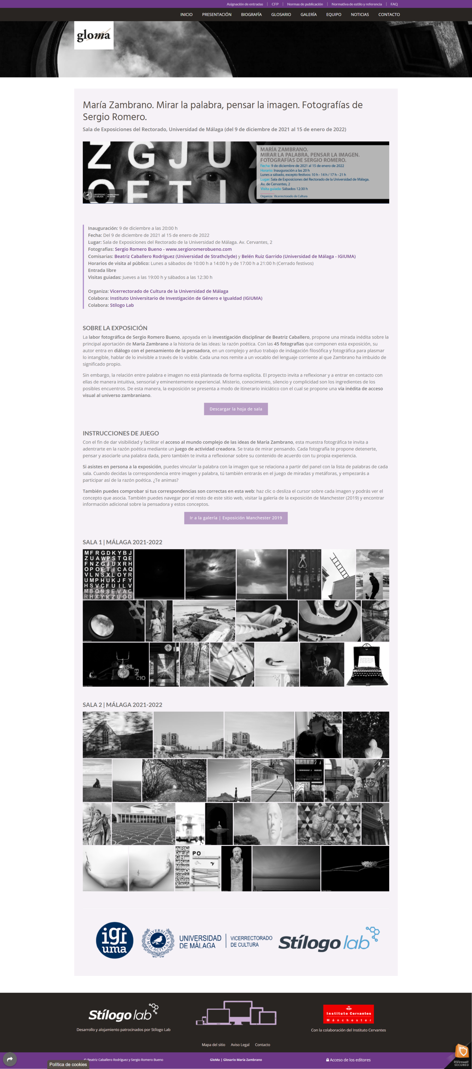 GloMa: Glosario sobre María Zambrano