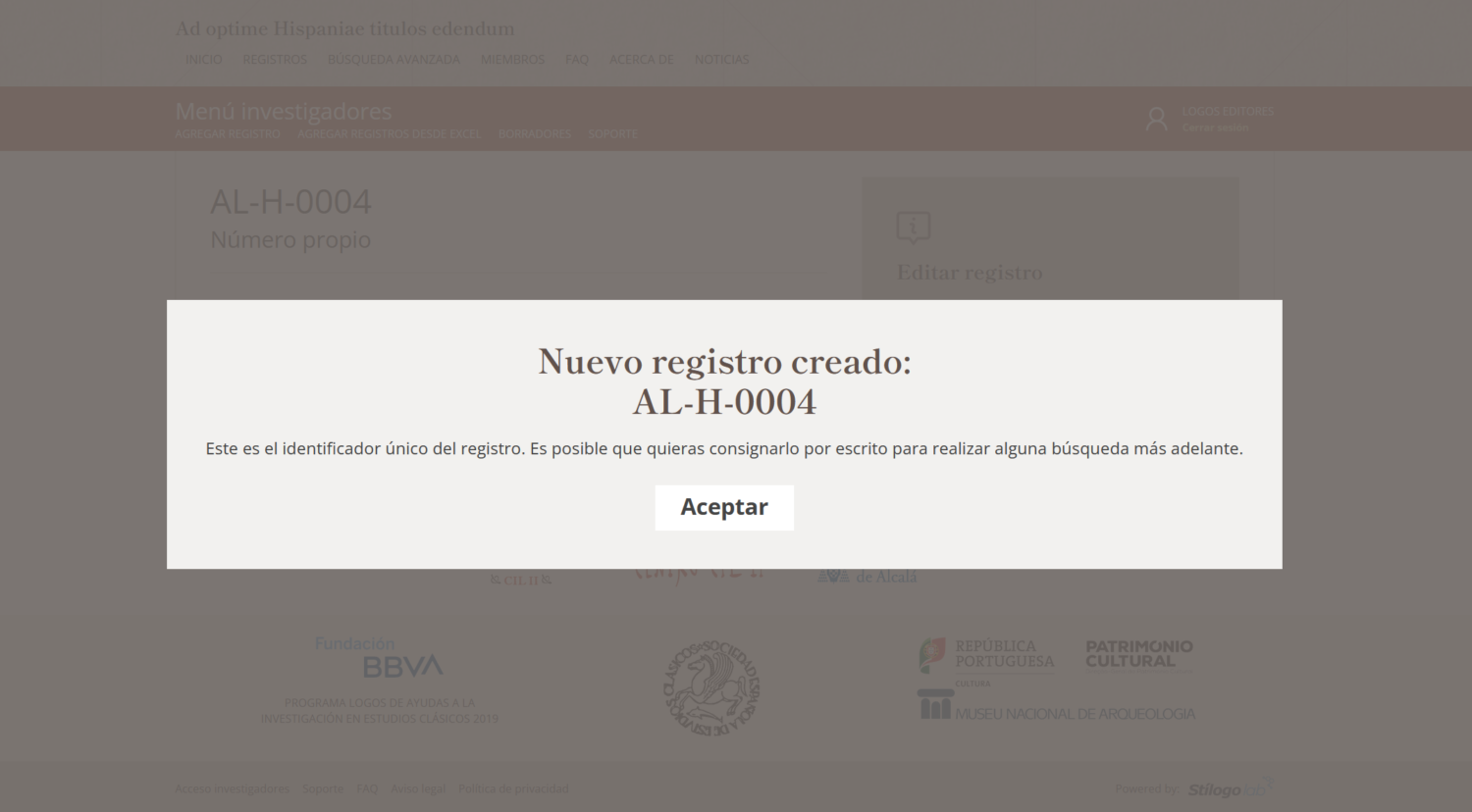 Ad optime Hispaniae titulos edendum