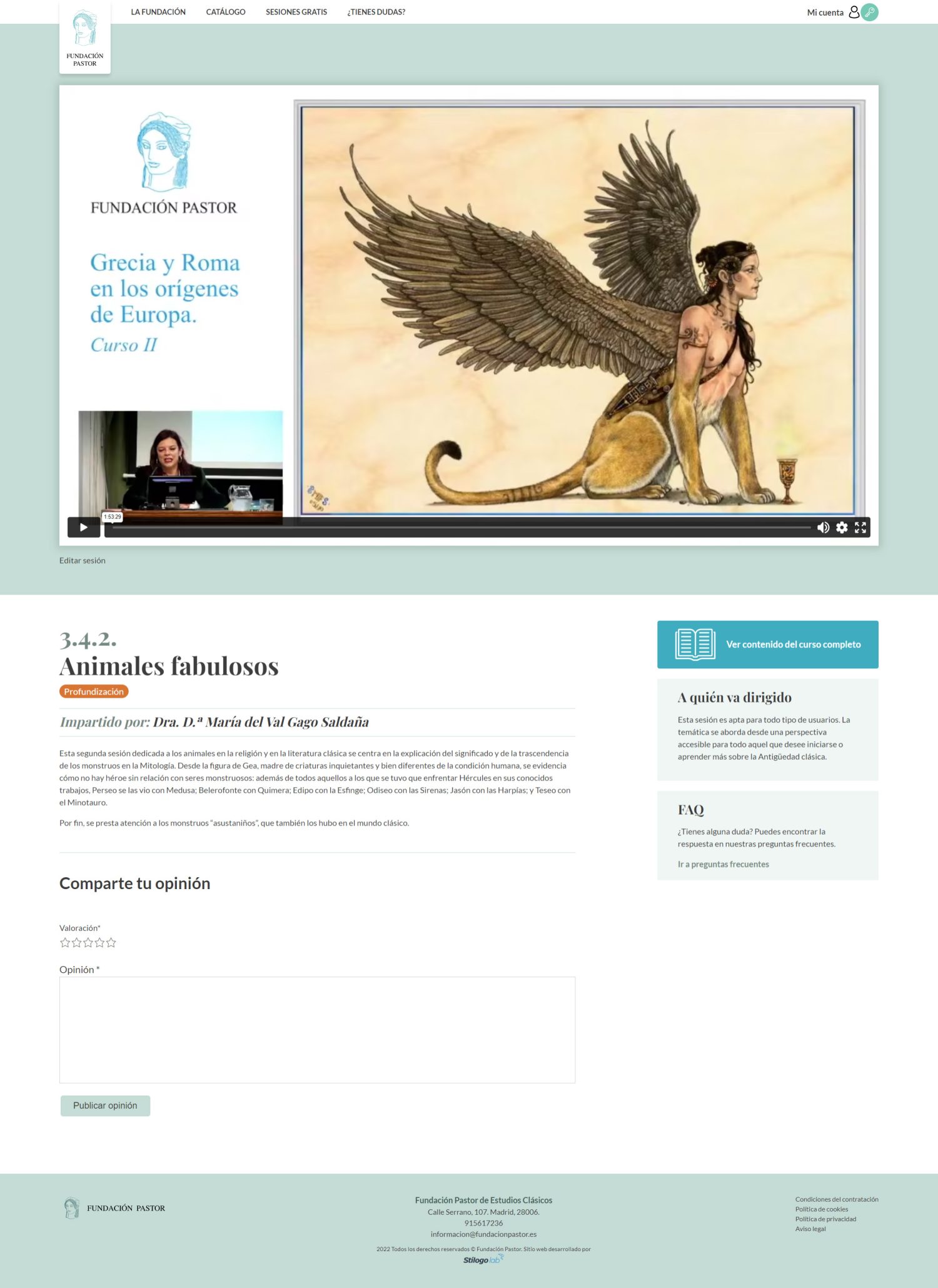 Fundación Pastor de Estudios Clásicos